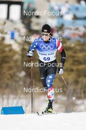11.02.2022, Beijing, China (CHN): James Clinton Schoonmaker (USA) - XXIV. Olympic Winter Games Beijing 2022, cross-country, 15km men, Beijing (CHN). www.nordicfocus.com. © Modica/NordicFocus. Every downloaded picture is fee-liable.