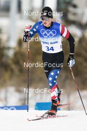 11.02.2022, Beijing, China (CHN): Gus Schumacher (USA) - XXIV. Olympic Winter Games Beijing 2022, cross-country, 15km men, Beijing (CHN). www.nordicfocus.com. © Modica/NordicFocus. Every downloaded picture is fee-liable.