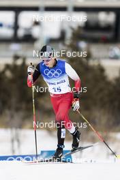 11.02.2022, Beijing, China (CHN): Mika Vermeulen (AUT) - XXIV. Olympic Winter Games Beijing 2022, cross-country, 15km men, Beijing (CHN). www.nordicfocus.com. © Modica/NordicFocus. Every downloaded picture is fee-liable.