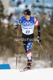11.02.2022, Beijing, China (CHN): Scott Patterson (USA) - XXIV. Olympic Winter Games Beijing 2022, cross-country, 15km men, Beijing (CHN). www.nordicfocus.com. © Modica/NordicFocus. Every downloaded picture is fee-liable.