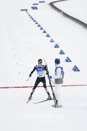 11.02.2022, Beijing, China (CHN): Carlos Andres Quintana (COL), Iivo Niskanen (FIN), (l-r)  - XXIV. Olympic Winter Games Beijing 2022, cross-country, 15km men, Beijing (CHN). www.nordicfocus.com. © Modica/NordicFocus. Every downloaded picture is fee-liable.