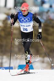 11.02.2022, Beijing, China (CHN): Janosch Brugger (GER) - XXIV. Olympic Winter Games Beijing 2022, cross-country, 15km men, Beijing (CHN). www.nordicfocus.com. © Modica/NordicFocus. Every downloaded picture is fee-liable.
