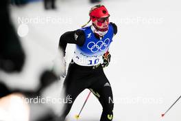 08.02.2022, Beijing, China (CHN): Victoria Carl (GER) - XXIV. Olympic Winter Games Beijing 2022, cross-country, individual sprint, Beijing (CHN). www.nordicfocus.com. © Modica/NordicFocus. Every downloaded picture is fee-liable.