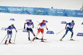 08.02.2022, Beijing, China (CHN): Jonna Sundling (SWE), Nadine Faehndrich (SUI), Anamarija Lampic (SLO), (l-r)  - XXIV. Olympic Winter Games Beijing 2022, cross-country, individual sprint, Beijing (CHN). www.nordicfocus.com. © Modica/NordicFocus. Every downloaded picture is fee-liable.
