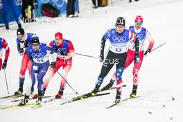 08.02.2022, Beijing, China (CHN): James Clinton Schoonmaker (USA), Joni Maki (FIN), (l-r)  - XXIV. Olympic Winter Games Beijing 2022, cross-country, individual sprint, Beijing (CHN). www.nordicfocus.com. © Modica/NordicFocus. Every downloaded picture is fee-liable.