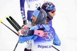 08.02.2022, Beijing, China (CHN): Federico Pellegrino (ITA), Johannes Hoesflot Klaebo (NOR), (l-r)  - XXIV. Olympic Winter Games Beijing 2022, cross-country, individual sprint, Beijing (CHN). www.nordicfocus.com. © Modica/NordicFocus. Every downloaded picture is fee-liable.