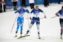 08.02.2022, Beijing, China (CHN): Lucia Scardoni (ITA), +andi+, Anna Dyvik (SWE), (l-r)  - XXIV. Olympic Winter Games Beijing 2022, cross-country, individual sprint, Beijing (CHN). www.nordicfocus.com. © Modica/NordicFocus. Every downloaded picture is fee-liable.