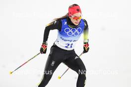 08.02.2022, Beijing, China (CHN): Pia Fink (GER) - XXIV. Olympic Winter Games Beijing 2022, cross-country, individual sprint, Beijing (CHN). www.nordicfocus.com. © Modica/NordicFocus. Every downloaded picture is fee-liable.