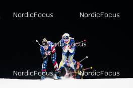 08.02.2022, Beijing, China (CHN): Jessie Diggins (USA), Emma Ribom (SWE), (l-r)  - XXIV. Olympic Winter Games Beijing 2022, cross-country, individual sprint, Beijing (CHN). www.nordicfocus.com. © Modica/NordicFocus. Every downloaded picture is fee-liable.