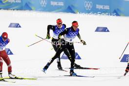 08.02.2022, Beijing, China (CHN): Sofie Krehl (GER), Victoria Carl (GER), (l-r)  - XXIV. Olympic Winter Games Beijing 2022, cross-country, individual sprint, Beijing (CHN). www.nordicfocus.com. © Modica/NordicFocus. Every downloaded picture is fee-liable.