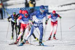 19.02.2022, Beijing, China (CHN): Remi Lindholm (FIN) - XXIV. Olympic Winter Games Beijing 2022, cross-country, mass men, Beijing (CHN). www.nordicfocus.com. © Modica/NordicFocus. Every downloaded picture is fee-liable.