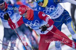 19.02.2022, Beijing, China (CHN): Denis Spitsov (ROC) - XXIV. Olympic Winter Games Beijing 2022, cross-country, mass men, Beijing (CHN). www.nordicfocus.com. © Thibaut/NordicFocus. Every downloaded picture is fee-liable.