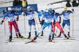 19.02.2022, Beijing, China (CHN): Adrien Backscheider (FRA) - XXIV. Olympic Winter Games Beijing 2022, cross-country, mass men, Beijing (CHN). www.nordicfocus.com. © Modica/NordicFocus. Every downloaded picture is fee-liable.