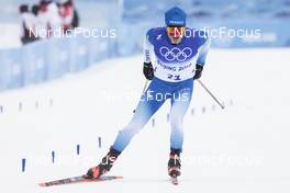 19.02.2022, Beijing, China (CHN): Perttu Hyvarinen (FIN) - XXIV. Olympic Winter Games Beijing 2022, cross-country, mass men, Beijing (CHN). www.nordicfocus.com. © Modica/NordicFocus. Every downloaded picture is fee-liable.