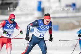 19.02.2022, Beijing, China (CHN): Andrew Musgrave (GBR) - XXIV. Olympic Winter Games Beijing 2022, cross-country, mass men, Beijing (CHN). www.nordicfocus.com. © Modica/NordicFocus. Every downloaded picture is fee-liable.