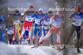 19.02.2022, Beijing, China (CHN): Candide Pralong (SUI) - XXIV. Olympic Winter Games Beijing 2022, cross-country, mass men, Beijing (CHN). www.nordicfocus.com. © Thibaut/NordicFocus. Every downloaded picture is fee-liable.