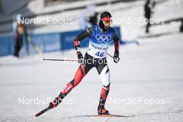 19.02.2022, Beijing, China (CHN): Olivier Leveille (CAN) - XXIV. Olympic Winter Games Beijing 2022, cross-country, mass men, Beijing (CHN). www.nordicfocus.com. © Modica/NordicFocus. Every downloaded picture is fee-liable.