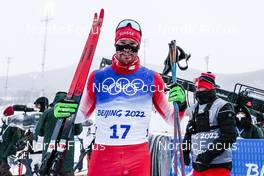 19.02.2022, Beijing, China (CHN): Dario Cologna (SUI) - XXIV. Olympic Winter Games Beijing 2022, cross-country, mass men, Beijing (CHN). www.nordicfocus.com. © Modica/NordicFocus. Every downloaded picture is fee-liable.