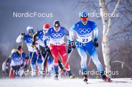 19.02.2022, Beijing, China (CHN): Adrien Backscheider (FRA) - XXIV. Olympic Winter Games Beijing 2022, cross-country, mass men, Beijing (CHN). www.nordicfocus.com. © Thibaut/NordicFocus. Every downloaded picture is fee-liable.