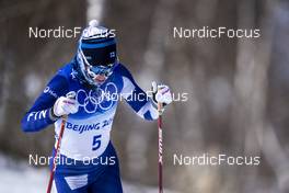 20.02.2022, Beijing, China (CHN): Krista Parmakoski (FIN) - XXIV. Olympic Winter Games Beijing 2022, cross-country, mass women, Beijing (CHN). www.nordicfocus.com. © Thibaut/NordicFocus. Every downloaded picture is fee-liable.