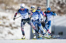 20.02.2022, Beijing, China (CHN): Therese Johaug (NOR), Ebba Andersson (SWE), (l-r)  - XXIV. Olympic Winter Games Beijing 2022, cross-country, mass women, Beijing (CHN). www.nordicfocus.com. © Modica/NordicFocus. Every downloaded picture is fee-liable.