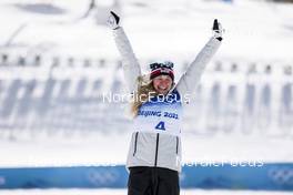 20.02.2022, Beijing, China (CHN): Jessie Diggins (USA) - XXIV. Olympic Winter Games Beijing 2022, cross-country, mass women, Beijing (CHN). www.nordicfocus.com. © Modica/NordicFocus. Every downloaded picture is fee-liable.