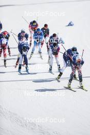 20.02.2022, Beijing, China (CHN): Anne Kylloenen (FIN), Johanna Matintalo (FIN), (l-r)  - XXIV. Olympic Winter Games Beijing 2022, cross-country, mass women, Beijing (CHN). www.nordicfocus.com. © Modica/NordicFocus. Every downloaded picture is fee-liable.