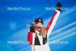 06.02.2022, Beijing, China (CHN): Teresa Stadlober (AUT) - XXIV. Olympic Winter Games Beijing 2022, cross-country, medals, Beijing (CHN). www.nordicfocus.com. © Modica/NordicFocus. Every downloaded picture is fee-liable.