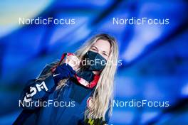 09.02.2022, Beijing, China (CHN): Jessie Diggins (USA) - XXIV. Olympic Winter Games Beijing 2022, cross-country, medals, Beijing (CHN). www.nordicfocus.com. © Modica/NordicFocus. Every downloaded picture is fee-liable.