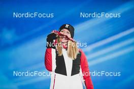 06.02.2022, Beijing, China (CHN): Teresa Stadlober (AUT) - XXIV. Olympic Winter Games Beijing 2022, cross-country, medals, Beijing (CHN). www.nordicfocus.com. © Modica/NordicFocus. Every downloaded picture is fee-liable.
