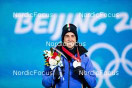 09.02.2022, Beijing, China (CHN): Federico Pellegrino (ITA) - XXIV. Olympic Winter Games Beijing 2022, cross-country, medals, Beijing (CHN). www.nordicfocus.com. © Modica/NordicFocus. Every downloaded picture is fee-liable.