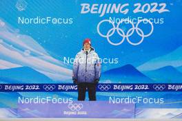 07.02.2022, Beijing, China (CHN): Alexander Bolshunov (ROC) - XXIV. Olympic Winter Games Beijing 2022, cross-country, medals, Beijing (CHN). www.nordicfocus.com. © Modica/NordicFocus. Every downloaded picture is fee-liable.