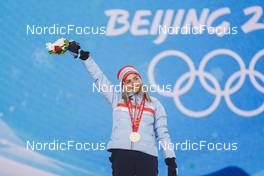 06.02.2022, Beijing, China (CHN): Therese Johaug (NOR) - XXIV. Olympic Winter Games Beijing 2022, cross-country, medals, Beijing (CHN). www.nordicfocus.com. © Modica/NordicFocus. Every downloaded picture is fee-liable.