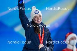 10.02.2022, Beijing, China (CHN): Krista Parmakoski (FIN) - XXIV. Olympic Winter Games Beijing 2022, cross-country, medals, Beijing (CHN). www.nordicfocus.com. © Thibaut/NordicFocus. Every downloaded picture is fee-liable.