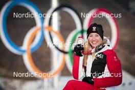 05.02.2022, Beijing, China (CHN): Teresa Stadlober (AUT) - XXIV. Olympic Winter Games Beijing 2022, cross-country, medals, Beijing (CHN). www.nordicfocus.com. © Modica/NordicFocus. Every downloaded picture is fee-liable.