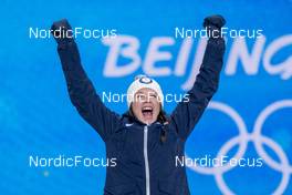 10.02.2022, Beijing, China (CHN): Kerttu Niskanen (FIN) - XXIV. Olympic Winter Games Beijing 2022, cross-country, medals, Beijing (CHN). www.nordicfocus.com. © Thibaut/NordicFocus. Every downloaded picture is fee-liable.