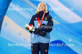 09.02.2022, Beijing, China (CHN): Maja Dahlqvist (SWE) - XXIV. Olympic Winter Games Beijing 2022, cross-country, medals, Beijing (CHN). www.nordicfocus.com. © Modica/NordicFocus. Every downloaded picture is fee-liable.