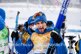 13.02.2022, Beijing, China (CHN): Clement Parisse (FRA) - XXIV. Olympic Winter Games Beijing 2022, cross-country, 4x10km men, Beijing (CHN). www.nordicfocus.com. © Modica/NordicFocus. Every downloaded picture is fee-liable.