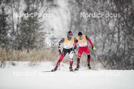 13.02.2022, Beijing, China (CHN): Olivier Leveille (CAN) - XXIV. Olympic Winter Games Beijing 2022, cross-country, 4x10km men, Beijing (CHN). www.nordicfocus.com. © Modica/NordicFocus. Every downloaded picture is fee-liable.