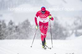 13.02.2022, Beijing, China (CHN): Alexey Chervotkin (RUS) - XXIV. Olympic Winter Games Beijing 2022, cross-country, 4x10km men, Beijing (CHN). www.nordicfocus.com. © Modica/NordicFocus. Every downloaded picture is fee-liable.