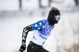 13.02.2022, Beijing, China (CHN): Kevin Bolger (USA) - XXIV. Olympic Winter Games Beijing 2022, cross-country, 4x10km men, Beijing (CHN). www.nordicfocus.com. © Modica/NordicFocus. Every downloaded picture is fee-liable.