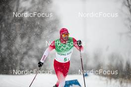 13.02.2022, Beijing, China (CHN): Jonas Baumann (SUI) - XXIV. Olympic Winter Games Beijing 2022, cross-country, 4x10km men, Beijing (CHN). www.nordicfocus.com. © Modica/NordicFocus. Every downloaded picture is fee-liable.