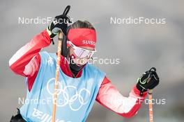 12.02.2022, Beijing, China (CHN): Nadja Kaelin (SUI) - XXIV. Olympic Winter Games Beijing 2022, cross-country, 4x5km women, Beijing (CHN). www.nordicfocus.com. © Modica/NordicFocus. Every downloaded picture is fee-liable.