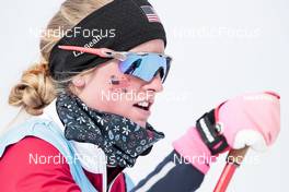 12.02.2022, Beijing, China (CHN): Hailey Swirbul (USA) - XXIV. Olympic Winter Games Beijing 2022, cross-country, 4x5km women, Beijing (CHN). www.nordicfocus.com. © Modica/NordicFocus. Every downloaded picture is fee-liable.