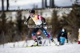 12.02.2022, Beijing, China (CHN): Novie Mccabe (USA) - XXIV. Olympic Winter Games Beijing 2022, cross-country, 4x5km women, Beijing (CHN). www.nordicfocus.com. © Modica/NordicFocus. Every downloaded picture is fee-liable.