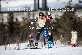 12.02.2022, Beijing, China (CHN): Novie Mccabe (USA) - XXIV. Olympic Winter Games Beijing 2022, cross-country, 4x5km women, Beijing (CHN). www.nordicfocus.com. © Modica/NordicFocus. Every downloaded picture is fee-liable.