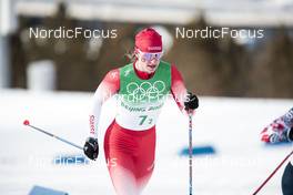 12.02.2022, Beijing, China (CHN): Nadine Faehndrich (SUI) - XXIV. Olympic Winter Games Beijing 2022, cross-country, 4x5km women, Beijing (CHN). www.nordicfocus.com. © Modica/NordicFocus. Every downloaded picture is fee-liable.