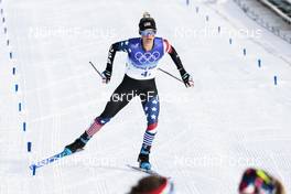 12.02.2022, Beijing, China (CHN): Jessie Diggins (USA) - XXIV. Olympic Winter Games Beijing 2022, cross-country, 4x5km women, Beijing (CHN). www.nordicfocus.com. © Modica/NordicFocus. Every downloaded picture is fee-liable.