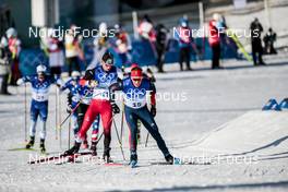 06.02.2022, Beijing, China (CHN): Mika Vermeulen (AUT), Andrew Musgrave (GBR), (l-r)  - XXIV. Olympic Winter Games Beijing 2022, cross-country, skiathlon men, Beijing (CHN). www.nordicfocus.com. © Modica/NordicFocus. Every downloaded picture is fee-liable.