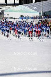06.02.2022, Beijing, China (CHN): The start of the race   - XXIV. Olympic Winter Games Beijing 2022, cross-country, skiathlon men, Beijing (CHN). www.nordicfocus.com. © Modica/NordicFocus. Every downloaded picture is fee-liable.